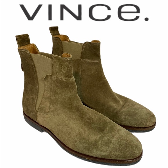 vince suede chelsea boots